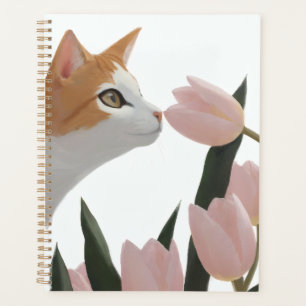 Agenda Gato Gingér Suave con Flores