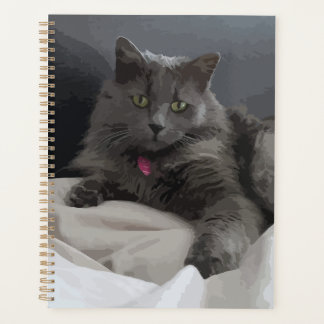 Agenda Gato gris pintado para el amante del gato