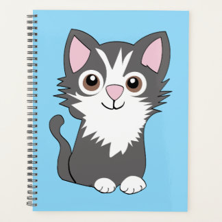 Agenda Gato gris y blanco