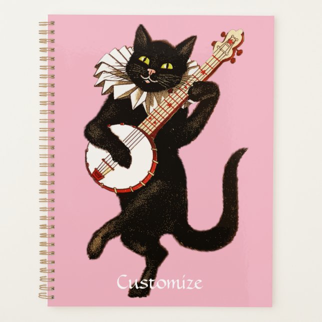 Agenda Gato jugando Banjo Thunder_Cove (Anverso)