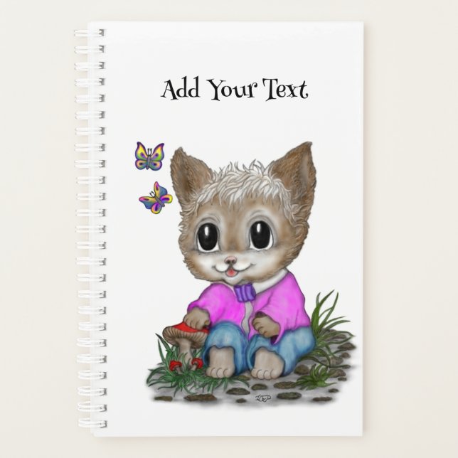 Agenda Gato Kitty y mariposa (Anverso)