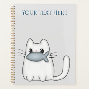 Agenda Gato lindo con pescado de premio