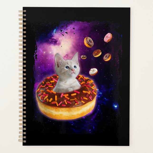 Agenda Gato lindo dentro de Donut en el espacio Amantes g (Anverso)