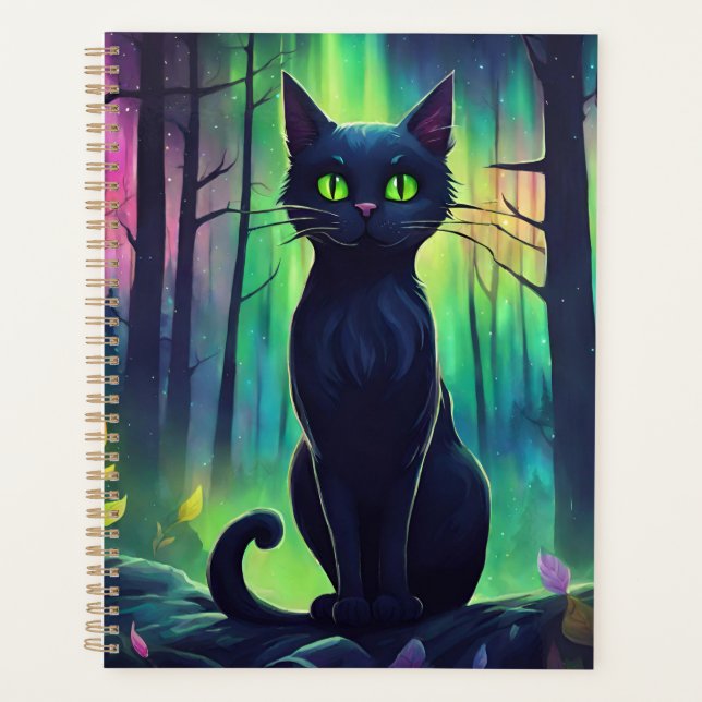 Agenda Gato Místico de la Aurora Boreal (Anverso)