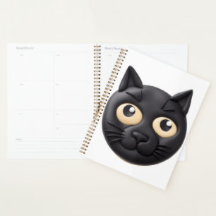 Agenda Gato Negro 3D Inspirado