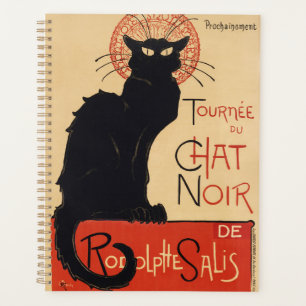 Agenda Gato negro chic Art Nouveau de Steinlen impresión