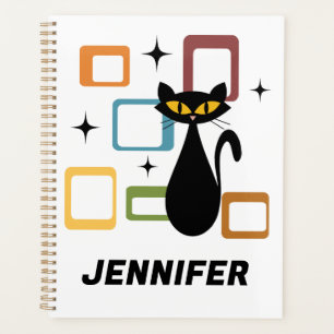 Agenda Gato negro de Mid Century