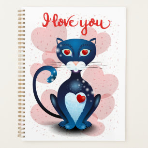 Agenda Gato negro enamorado