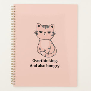 Agenda Gato Rosa Sobrepensante Y Hundido