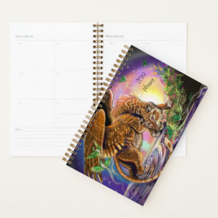 Agenda Gato volador del cazador del atardecer