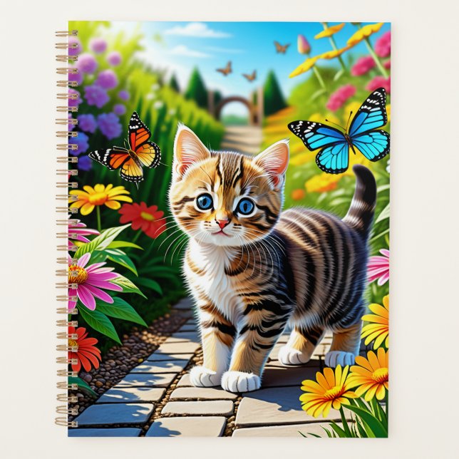 Agenda Gato y mariposas (Anverso)