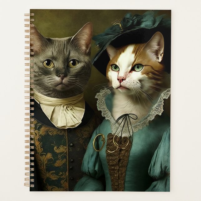 Agenda Gatos con disfraces brillantes (Anverso)