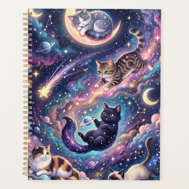Agenda Gatos Cósmicos Entre las Estrellas (Anverso)