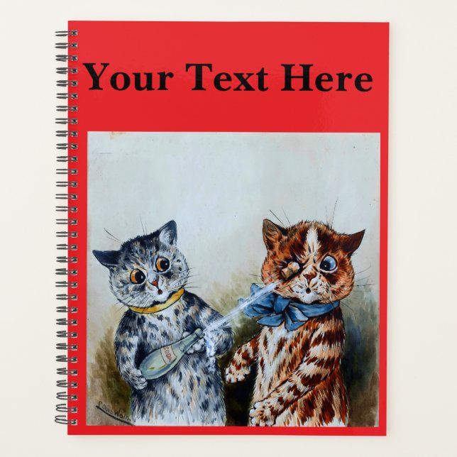 Agenda gatos de Louis Wain  (Anverso)