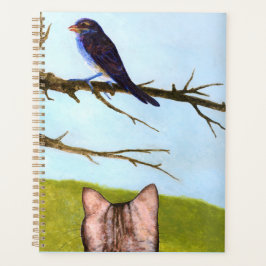 Agenda Gatos de Tabby hablan con aves
