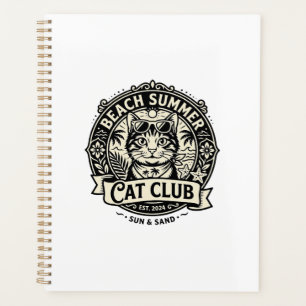 Agenda Gatos de Verano en la Playa Gráfico Divertido - Ve