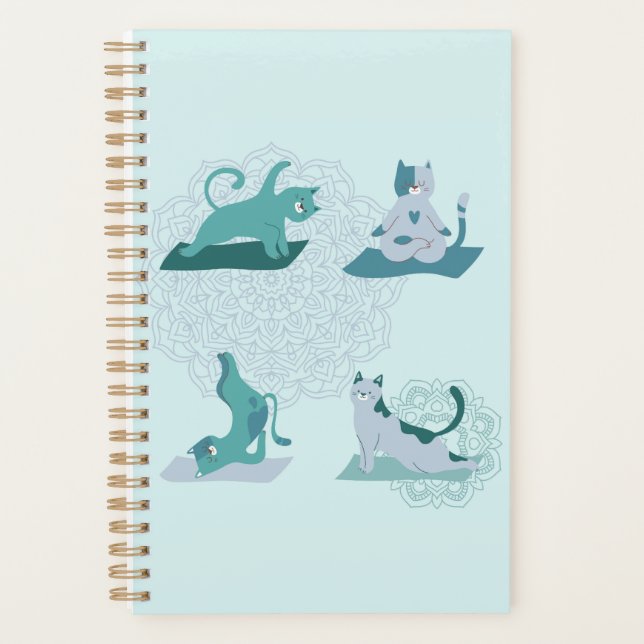 Agenda Gatos de Yoga Verdes (Anverso)