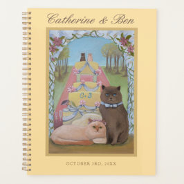 Agenda Gatos Novia y Novio Boda Personalizada  