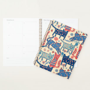 Agenda Gatos Retro