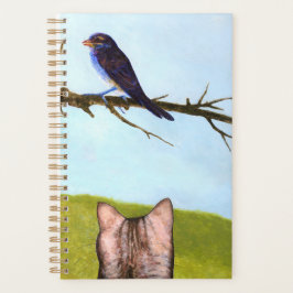 Agenda Gatos Tabby Hablan con Pájaros