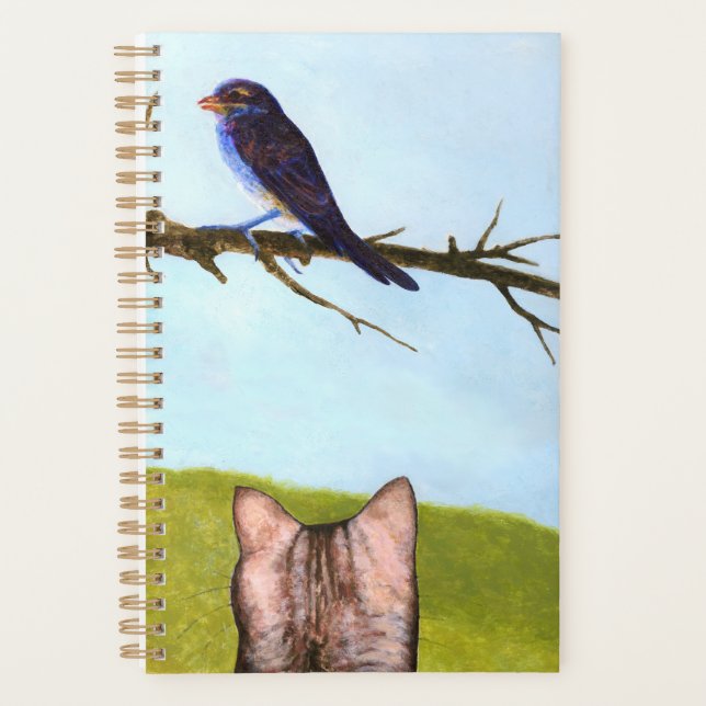 Agenda Gatos Tabby Hablan con Pájaros (Anverso)