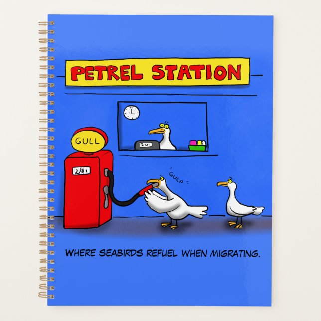 Agenda Gaviotas marinas divertidas petrel humor personali (Anverso)