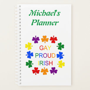 Agenda Gay Proud Irlandés LGBT Rainbow Shamrock