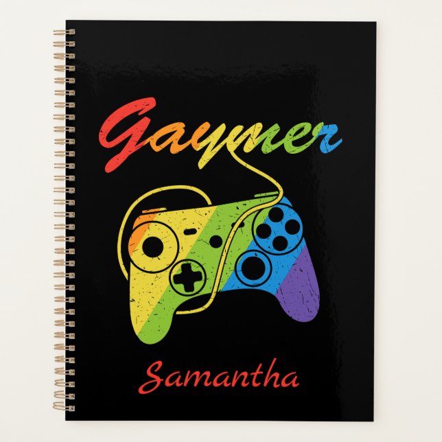 Agenda Gaymer | Controlador de videojuegos Rainbow | Jueg (Anverso)