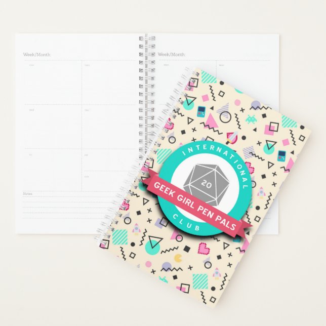 Agenda Geek Chica Pen Pals Planner (Demostración)