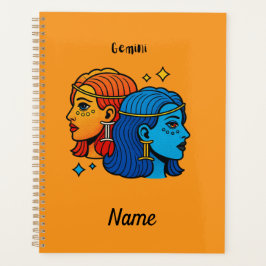 Agenda Gemini Signo Zodiacal Pop Art - Gemelos Celestiale