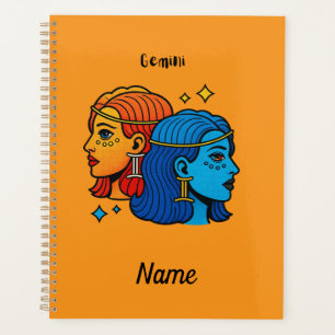 Agenda Gemini Signo Zodiacal Pop Art - Gemelos Celestiale