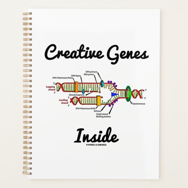 Agenda Genes creativos dentro de la replicación del ADN (Anverso)
