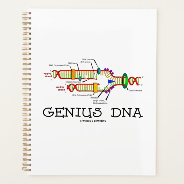 Agenda Genius DNA Humor de biología molecular (Anverso)