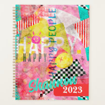 Gente feliz impresionante collage colorido