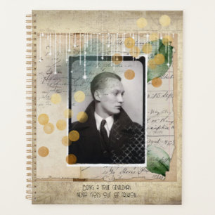 Agenda Gentleman Vintage design con cita