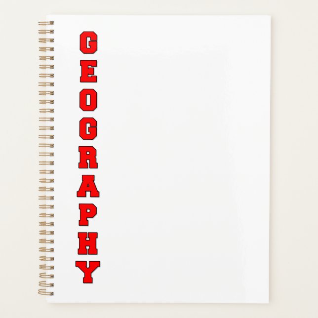 Agenda Geografía (Anverso)