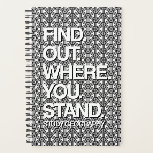 Agenda Geografía del estudio (Anverso)