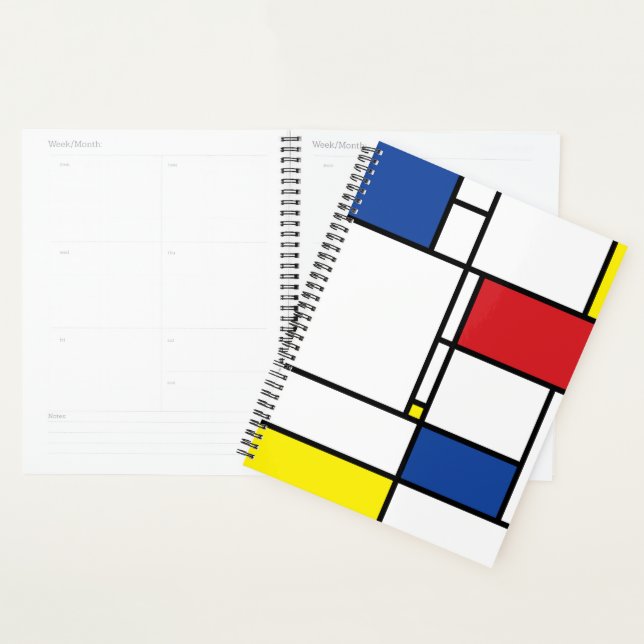 Agenda Geometría Minimalista mondrina De Stijl Arte Moder (Demostración)