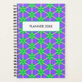 Agenda Geometric Starburst in Purple, Green and Yellow