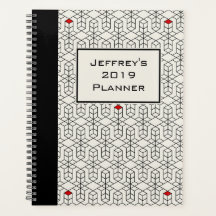 Geométrica en blanco y negro de personalizable