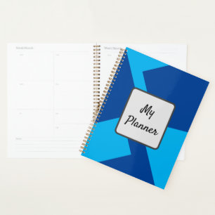 Agenda Geométrico azul