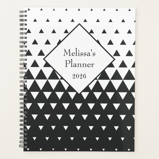 Agenda Geométrico Moderno Personalizado 2026 (Anverso)