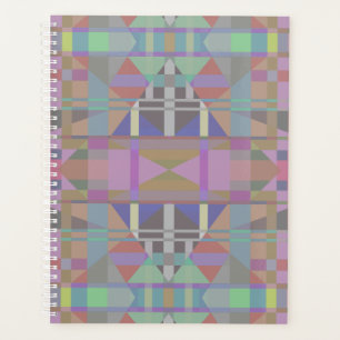 Agenda Geométrico rosa púrpura verde