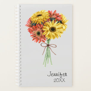 Agenda Gerbera Daisy Flower Personalizado personalizado