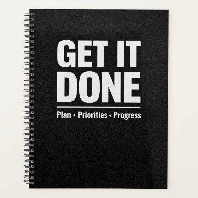 Agenda Get It Done Productivity Planner (Anverso)