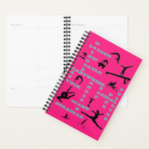 Agenda Gimnasia Planner Personalizado De Palabra Cruda Ro