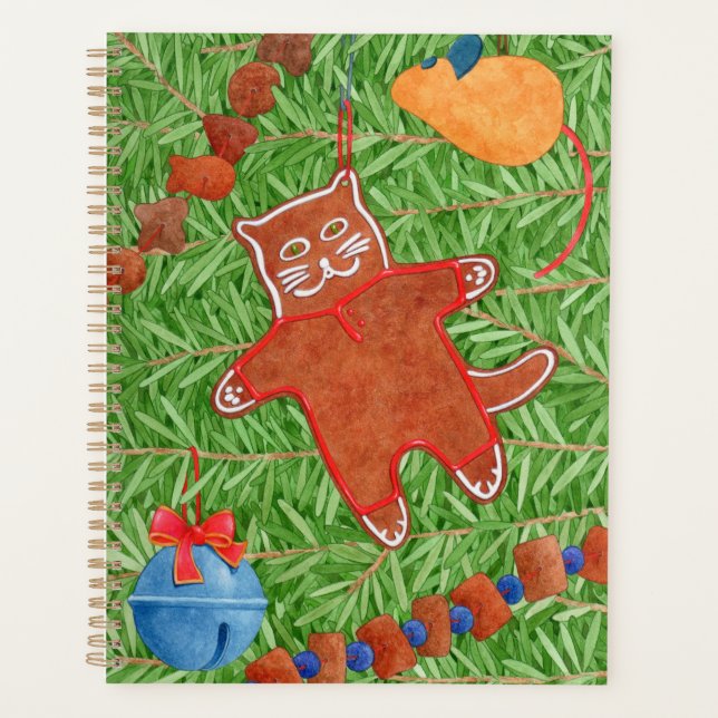 Agenda GINGERBREAD KITTY 8.5x11 Planner (Anverso)