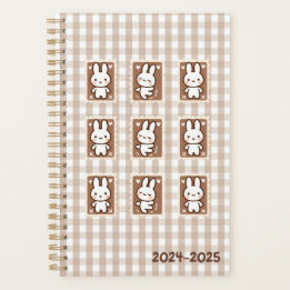Agenda Ginggham latte