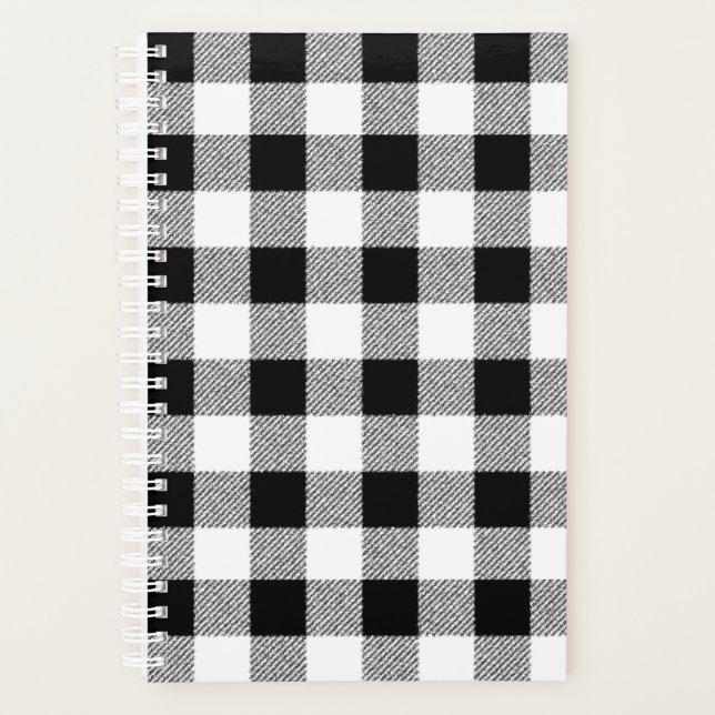 Agenda Gingham Check Black (Anverso)