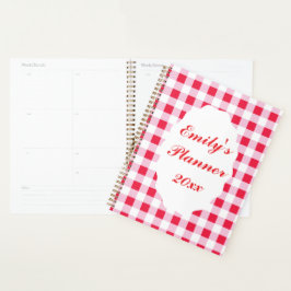 Agenda Gingham Personalizado 
